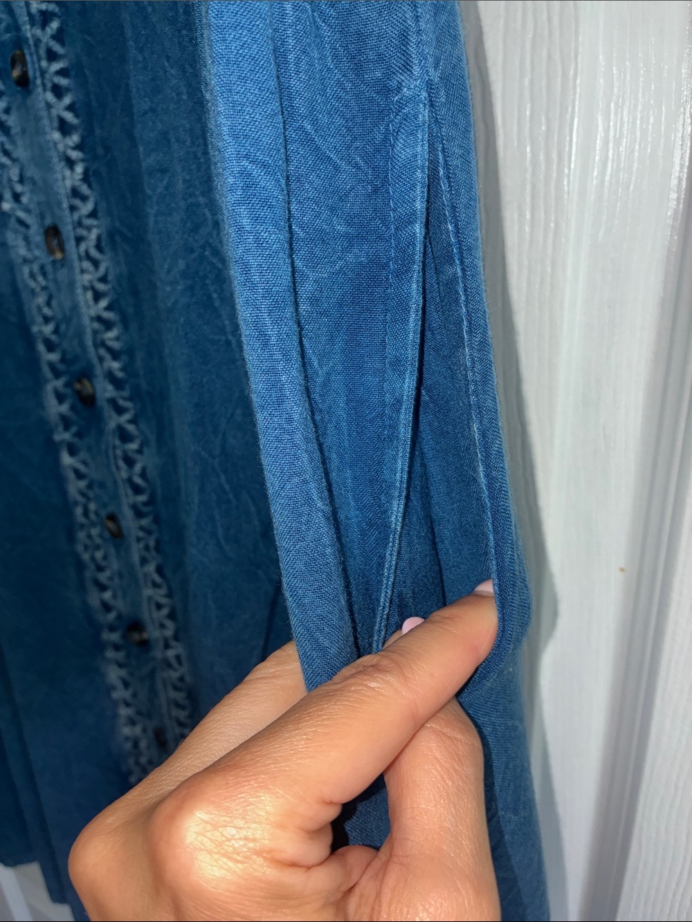 Raya Sun Dress, Dark Wash Blue, Size Large, Excellent Condition - Picture 5 of 5